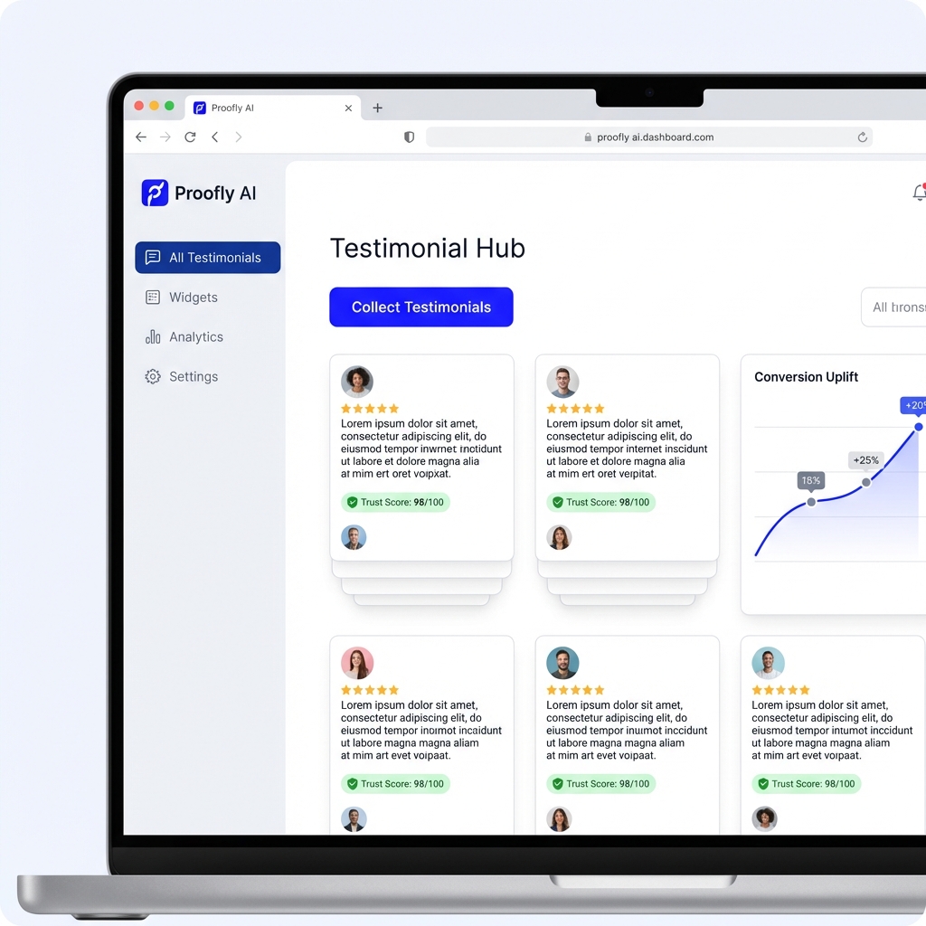 Proofly AI – Smart Testimonials & Trust Builder